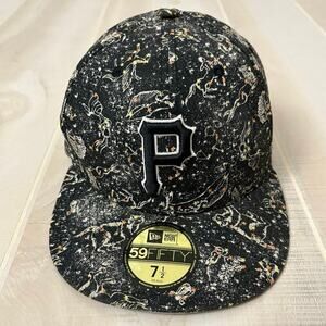 Pittsburgh Pirates MLB 59Fifty Fitted Hat Sz 7.5(59.6cm) Black With Zodiac Signs